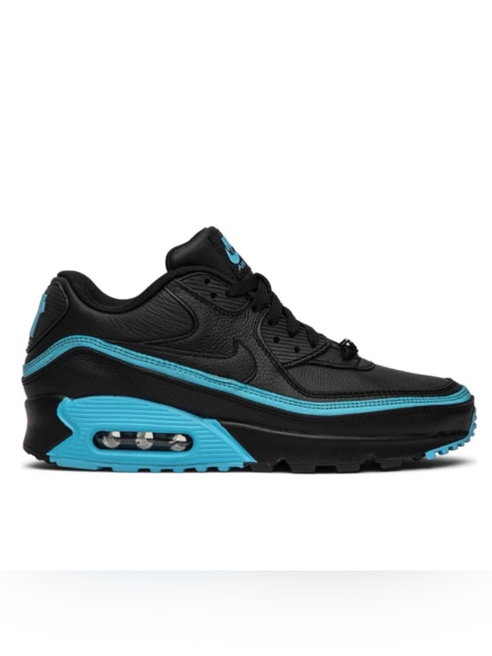 Nike Air Max 90 Undefeated Black/Blue Fury Sneakers Size 8.5 Men/10 Women